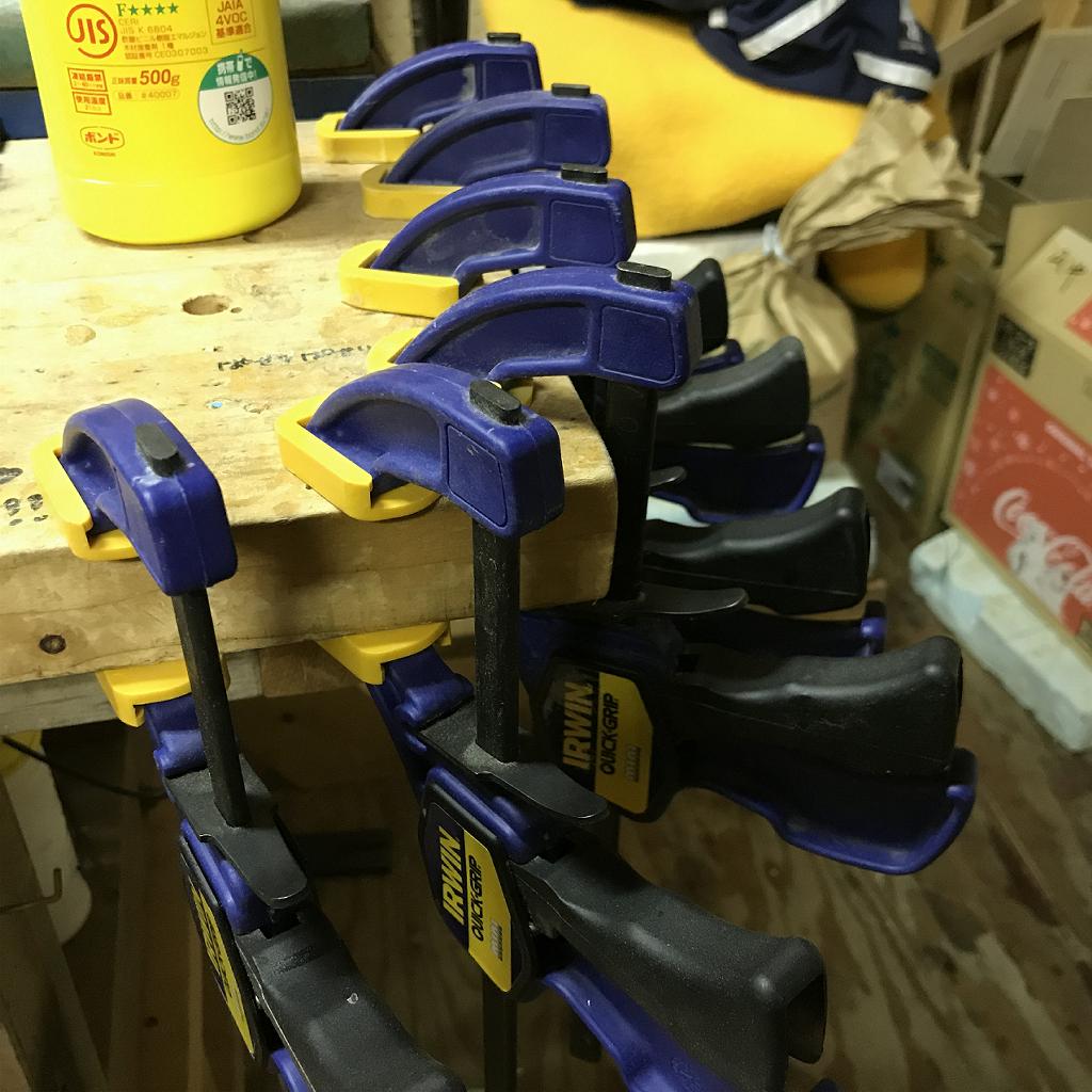 木工DIYに使うクランプはどれがおすすめか。クランプがいるいらないの話。|キャンピングカーDIYと自作家具の Tanisan's