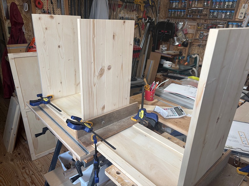 下駄箱の製作25