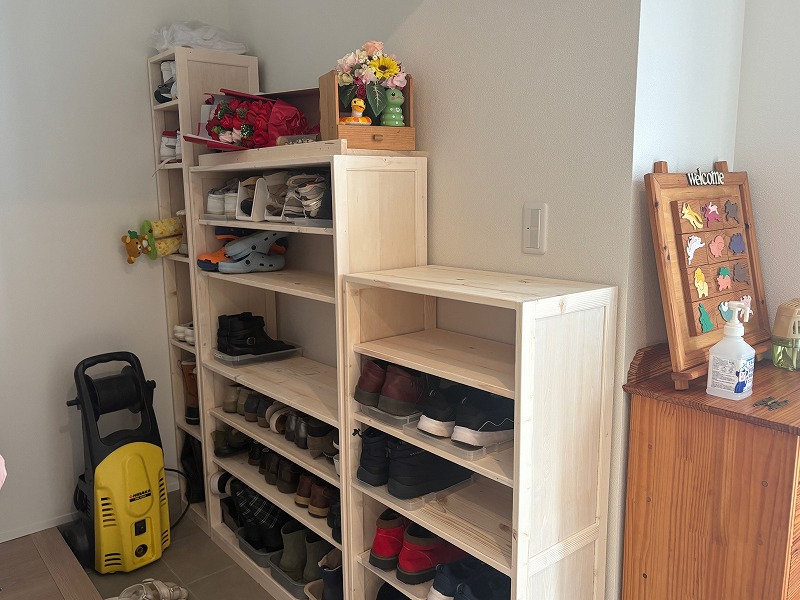 下駄箱の製作33