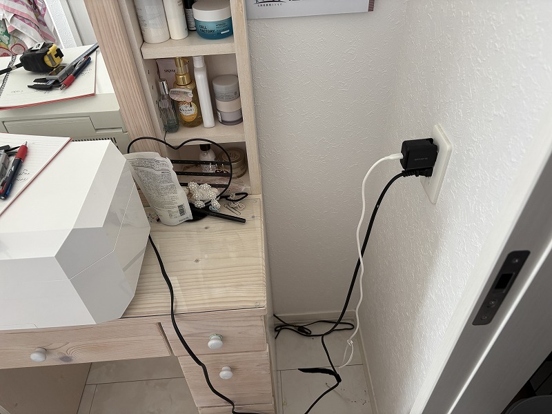 友人のサニタリーラック製作2