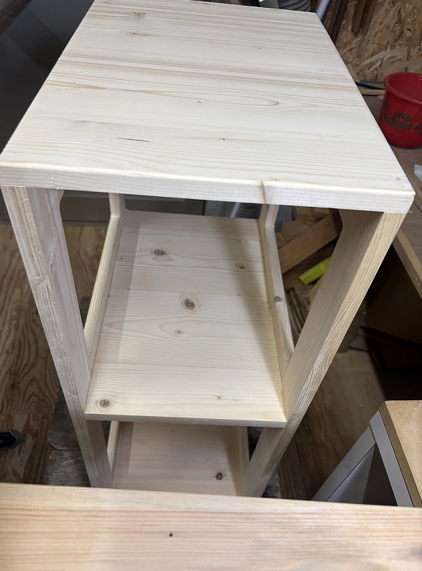 友人のサニタリーラック製作9