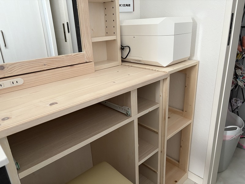 友人のサニタリーラック製作13