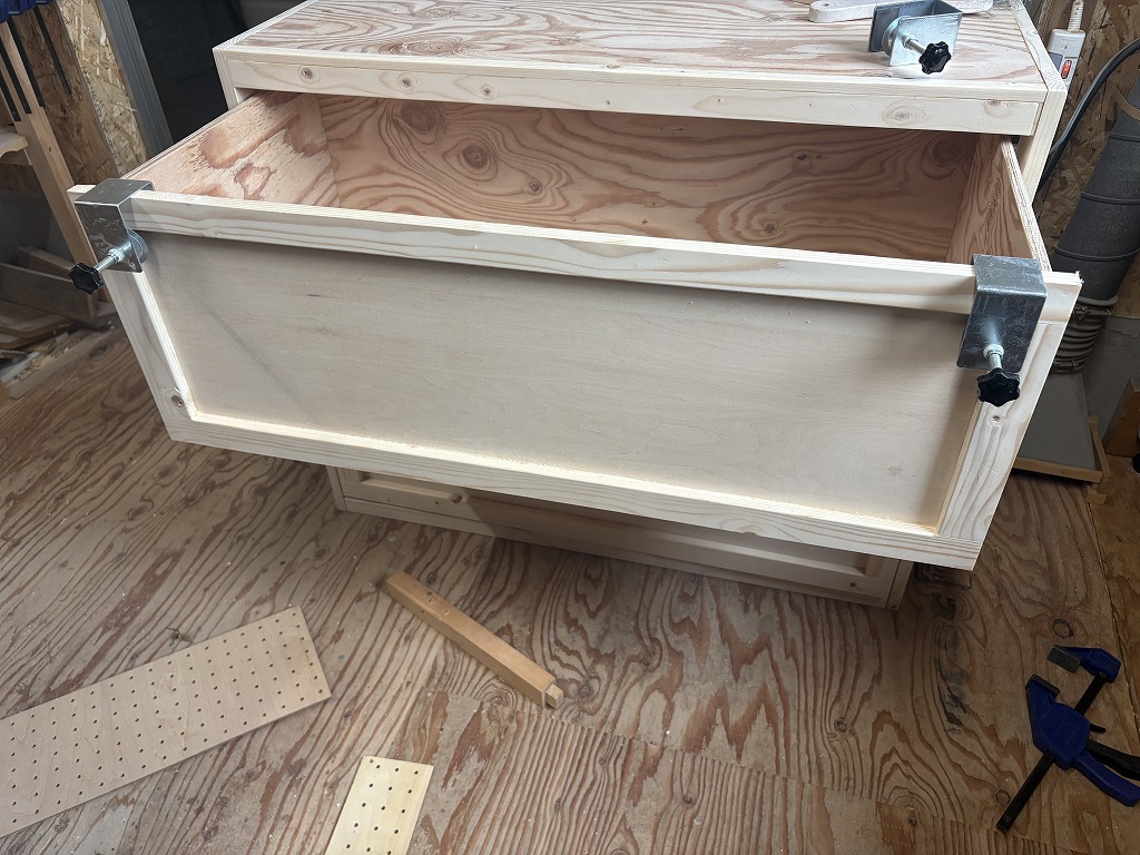 大型引き出しの木工DIY16