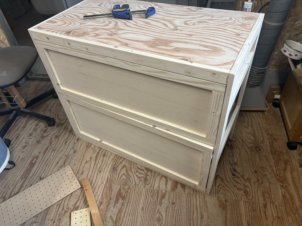 大型引き出しの木工DIY17