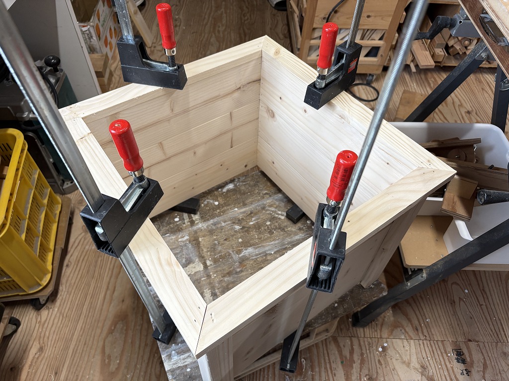 木製プランターの木工DIY2