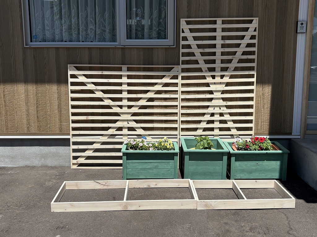 木製プランターの木工DIY34