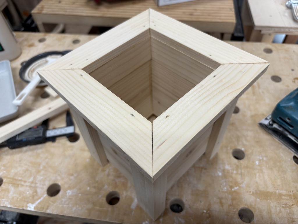 木製プランターの木工DIY51