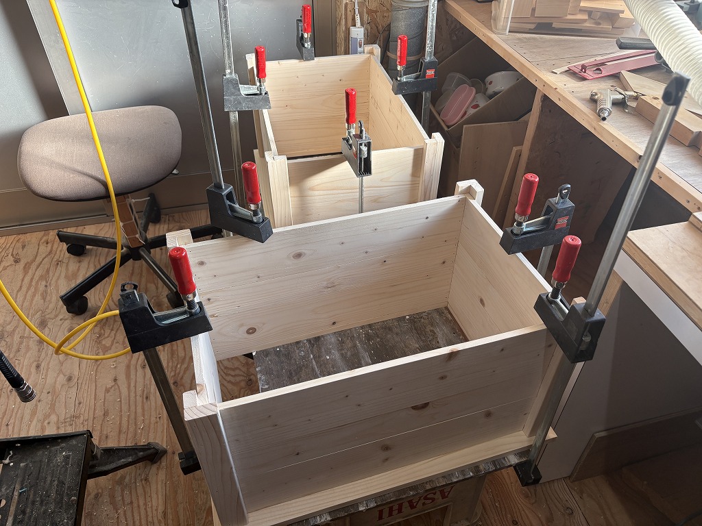 木製プランターの木工DIY9