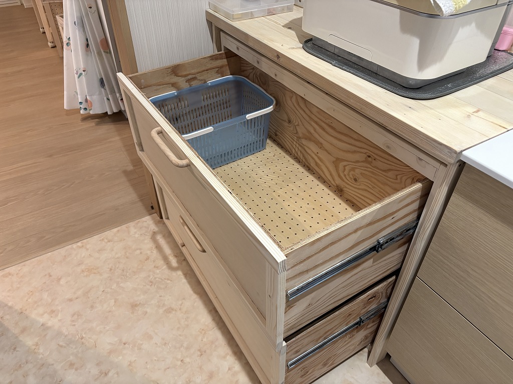 大型引き出しの木工DIY53