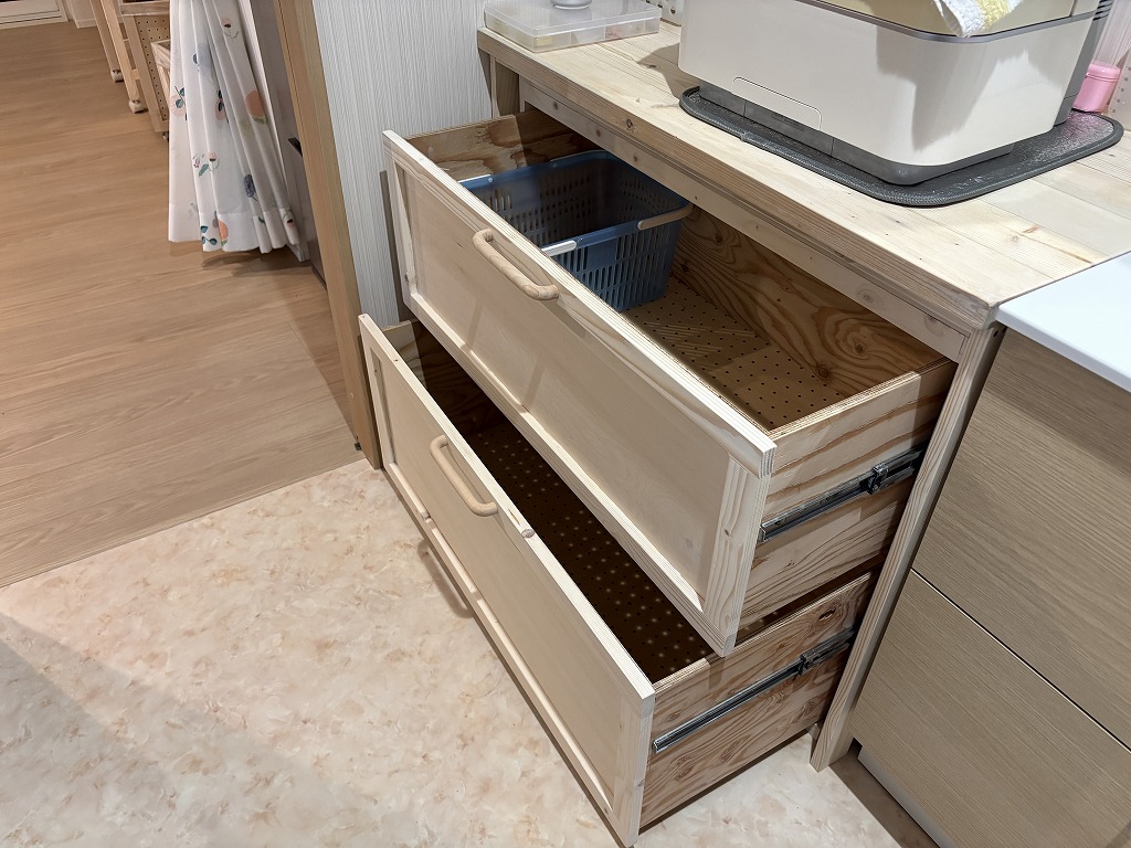 大型引き出しの木工DIY54